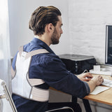 nah-vital® Rückenkorrektor mit Gelpad und Stützstäben - flexibler Haltungstrainer unauffällig unter Kleidung, Größe L/XL, verstellbar, ergonomisch.