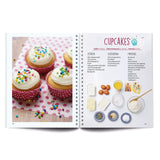 Kinderleichte Becherküche Buch - Band 2 zeigt ein Cupcake-Rezept mit Zutaten und fertigen Muffins als Backidee für Kinder.