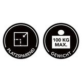 MAXXMEE Multitrainer Rotation Disk mit Expanderbändern schwarz, platzsparend, max. Belastbarkeit 100 kg.