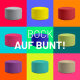 LUMALAND Sitzsack Pouf (50 L) in verschiedenen bunten Farben, modern, multifunktional und für In- & Outdoor geeignet.