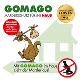 GOMAGO Mardervergrämung Haus - 2er-Set vertreibt Marder durch Duftstoff, schützt Haus effektiv vor Marderschäden, einfach anwendbar.