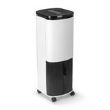 Hoberg Luftkühler mit Peltier-Element schwarz/weiß, 4 Geschwindigkeitsstufen, LED-Touch-Display, Fernbedienung, mobil mit Rollen.