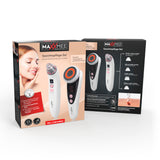 MAXXMEE Gesichtspflege "Professional" mit 3 Modi 2er-Set mit Gesichtsmassagegerät und Porenreiniger für verschiedene Hauttypen.