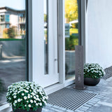 Hoberg Beton-Schild mit "Willkommen" aus Metall in Beton-Optik, wetterbeständig, stabil und ideal für Eingang oder Hausflur.