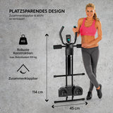 VITALmaxx Trainingsgerät fitmaxx 5 schwarz, platzsparend, klappbar, robuste Konstruktion, ideal für Ausdauer- und Krafttraining.