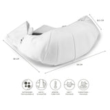 nah-vital® Shiatsu-Massagegerät mit 4 rotierenden Massagebällen, Vibrationsmassage, Wärmefunktion und abnehmbarem Bezug in Weiß.