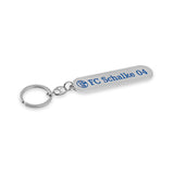 FC Schalke 04 Schlüsselanhänger - Silber mit Logo, formschönes Design, offizielles FC Schalke 04 Produkt, stabile Metallausführung.