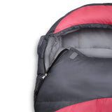 Where Tomorrow Camping Schlafsack Classic in Pink, Mumienschlafsack mit Tasche, wasserabweisend, 230x80x55 cm, für Outdoor und Camping.
