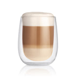 GOURMETmaxx Thermoglas Set 4-tlg. mit doppelwandigem Borosilikatglas, ideal für Latte Macchiato und Cappuccino, 350 ml Füllmenge.