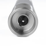 MAXXMEE Gewürzmühle - Für 2 Gewürze gleichzeitig - silber mit Keramikmahlwerk und einstellbarem Mahlgrad von grob bis fein.