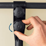 Hoberg flexibler Sonnenschirm - Beige mit höhenverstellbarer Stange und kippbarem Schiebemechanismus für Terrasse und Balkon.