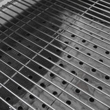 LANDMANN Holzkohlegrillwagen - 112 cm mit emailliertem, zweiteiligem Grillrost und lackiertem, höhenverstellbarem Holzkohle-Lochblech.