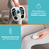 VENENWALKER Durchblutungs-Stimulator mit Tragegriff und Fernbedienung für 4 EMS Muskelstimulations-Pads.