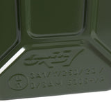 Oxid7® Metall Benzinkanister Kraftstoffkanister olivgrün 5 Liter mit UN-Zulassung und pulverbeschichteter Oberfläche für Benzin und Diesel.