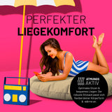 LUMALAND Sitzsack Drops (300 L) Beige bietet modernen, multifunktionalen Sitzkomfort für Innen- und Außenbereich.