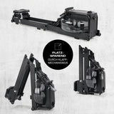 FitEngine klappbares Wasser-Rudergerät 2.0 - Black mit platzsparendem Klappmechanismus für dein Home-Gym.