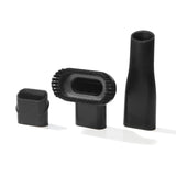 CLEANmaxx Akku-Handstaubsauger 2in1 Ersatzdüsen in Schwarz für verschiedene Reinigungsaufgaben.