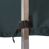 LUMALAND Gartenmöbelabdeckung Grill Abdeckhaube 165 x 63 x 125 cm in Grün/Grau mit stabilem Befestigungsriemen.