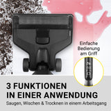 N8WERK Saugwischer Smart Clean 3in1 saugt, wischt und trocknet kabellos mit einfacher Bedienung am Griff.