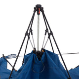 Where Tomorrow - Pop up Pavillon - Faltpavillon - 10 Sek. Quick-up-Aufbau - Blau mit stabilem Gestell und schnell faltbarem Dachstoff.