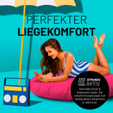 LUMALAND Sitzsack Drops (300 L) - pink, atmungsaktiv, robust, flexibel, für drinnen & draußen, ergonomisch geformt für besten Liegekomfort.