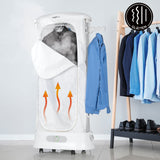 MAXXMEE Dampfbügeln Trockner Wäscheständer Schnelltrocknung Hemden NEU 3-in-1 trocknet und glättet bis zu 5 Hemden gleichzeitig.