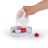 MAXXMEE Dampfbesen - Nachfüllbarer 300ml Wassertank für bis zu 20 Minuten Dauerdampf in Weiß/Rot.