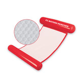 FC Bayern München Wasserhängematte mit Tragefunktion, 119 cm, rot, mit aufblasbarer Nacken- und Kniestütze, Netzmaterial, Tragelasche.