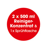 EASYmaxx Orangenreiniger 3tlg. mit 2 x 500 ml Reiniger-Konzentrat und 1 x Sprühflasche für vielseitige Reinigung.