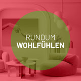 LUMALAND Interior Line Sitzsack-Lounge rundes Sofa rot 320l Füllung 90x50 cm weicher, hochwertiger Sitzkomfort für Innenbereiche