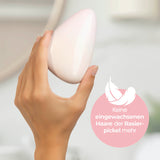 VITALmaxx Haarentferner - 7 x 10,5 cm altrosa, handlich für sanfte Haarentfernung ohne Klingen und einfache Reinigung unter fließendem Wasser.