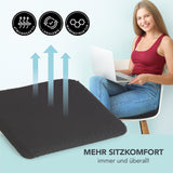 MAXXMEE Sitzkissen mit Wabenstruktur aus Gelmaterial - 42x36cm - schwarz, atmungsaktiv und rutschfest für mehr Sitzkomfort.
