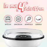 GOURMETmaxx Zuckerwatte-Maschine - mint/weiß mit einfacher Bedienung in 4 Schritten für bunte Zuckerwatte auf Partys.