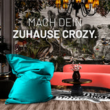 LUMALAND Sitzsack Classic XXL (380 L) in Aquamarin, modern für drinnen & draußen, pflegeleicht mit verdecktem Reißverschluss.