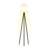 Hoberg Solar-Stehlampe mit kabellosem Betrieb, warmweißem LED-Licht und höhenverstellbarem, schlichtem Design für Innen und Außen.