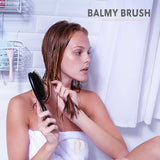 PONY PUFFIN Haarbürste - Balmy Brush Bürste aus Buchenholz mit Wildschweinborsten für sanftes Entwirren und Kopfhautmassage.