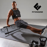 FitEngine Gewichtsweste - Herausnehmbare Gewichte bis zu 10 kg, verstellbar mit Klettverschluss und schweißabweisendem Material.