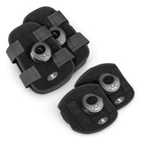 FitEngine EMS Arm- und Bein-Manschetten schwarz mit 6 Modi, 9 Intensitätsstufen und verstellbarem Klettverschluss.