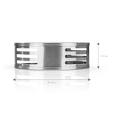 STÖVCHEN Kannenwärmer - Edelstahl, mattiertes Design, für Kannen Ø 7-14 cm, Teelichthalter, langlebig und leicht zu reinigen.