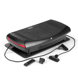 FitEngine 4D Vibrationsplatte mit 3 Modi, 60 Intensitätsstufen, LED-Beleuchtung, Expanderbändern und kabelloser Verbindung.