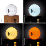 Borussia Mönchengladbach LED-Dekosäule Rost-Optik mit Leuchtkugel, 84 cm, braun, 3 Lichtmodi, Akku, USB, Indoor & Outdoor.