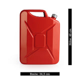 Oxid7 Metall-Kraftstoffkanister mit Schraubverschluss 20 Liter Rot, robust, UN-zugelassen, korrosionsgeschützt, für Benzin und Diesel.