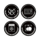 MAXXMEE Glas-Frischhaltedosen Klick-it 6-teilig Set grau mit auslaufsicherem Verschluss, mikrowellen-, gefrierschrank- und spülmaschinengeeignet.