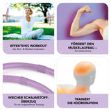 MAXXMEE Hula Hoop Reifen für die Arme - 2er-Set - 33 cm mit Schaumschutz, Muskelaufbau und Koordinationstraining.