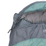 Where Tomorrow Camping Schlafsack Classic Mumienschlafsack hellblau mit wasserabweisendem Außenmaterial und Kordelzügen