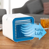 EASYmaxx Luftkühler mit Heizfunktion - 650W - weiß, kompakter Luftkühler mit Verdunstungstechnologie für kühle Luft und Timerfunktion.