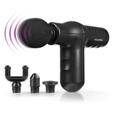 VITALmaxx Mini-Massage Gun Smart Grip schwarz mit ergonomischem Design und 4 Aufsätzen für intensive Massage und schnelle Regeneration.