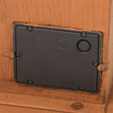 Hoberg LED Rost-Schild mit Willkommen, kabelloser Batteriebetrieb und Ein-/Ausschalter für flexiblen Einsatz innen und außen.