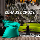 LUMALAND Sitzsack Classic XXL (380 L) in Türkis, modern und multifunktional für drinnen und draußen, pflegeleicht und robust.