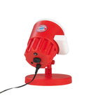 LED-Motivstrahler Projektor FC BAYERN MÜNCHEN Projiziert das FCB-Logo, wetterbeständig, mit Erdspieß und Indoor-Sockel für innen & außen.